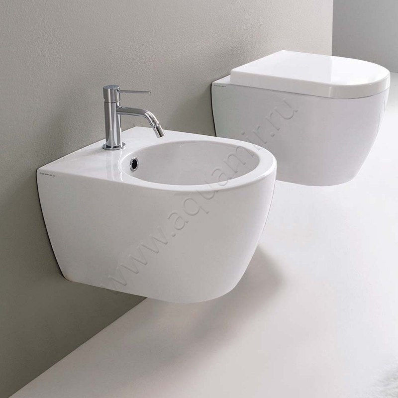 Биде подвесное Scarabeo Moon 5525BK