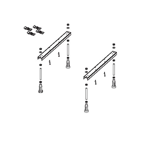 Ножки для ванны Riho Аксессуары POOTSET01U