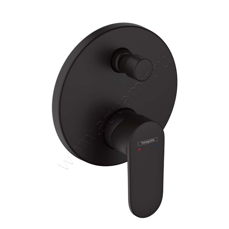 Смеситель для ванны и душа Hansgrohe Vernis Blend черный матовый 71467670