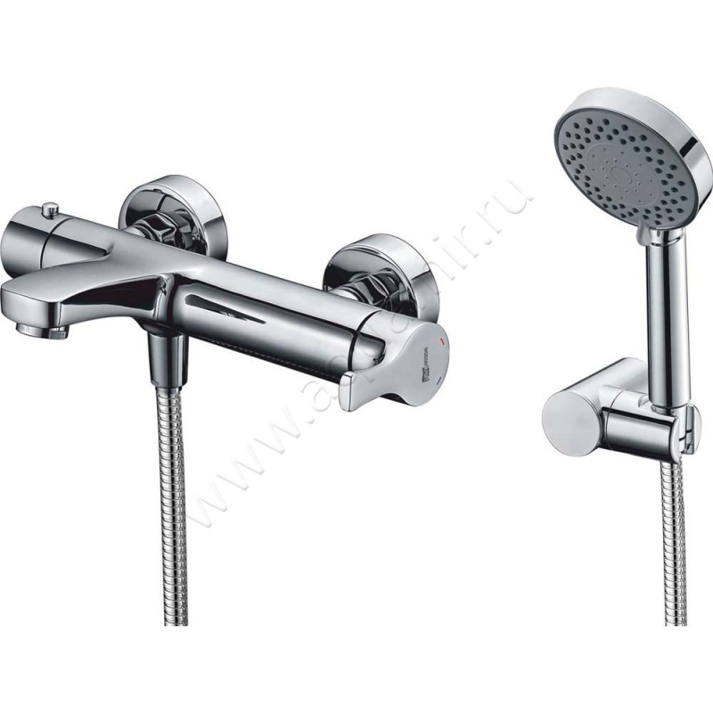 Смеситель для ванны Wasserkraft Berkel с душем, хром 4801