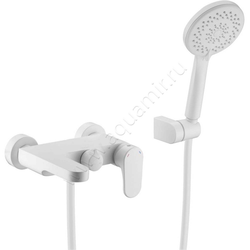 Смеситель для ванны Boheme Spectre с душем, белый матовый 453MW