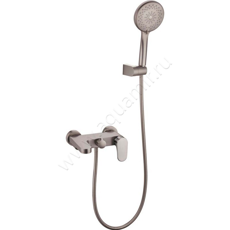 Смеситель для ванны Boheme Spectre с душем, сталь матовый 453NB