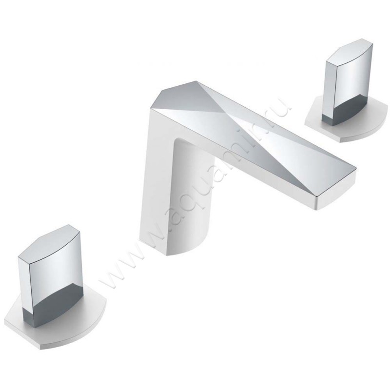 Смеситель для раковины Boheme Venturo белый 150WCRICE