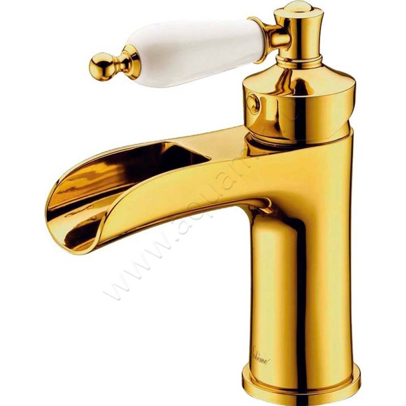 Смеситель для раковины Boheme Vogue золото 211