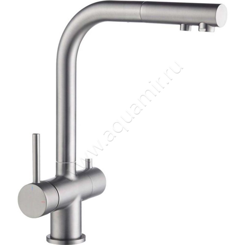 Смеситель для кухни Timo Saona сталь матовый 235618FL