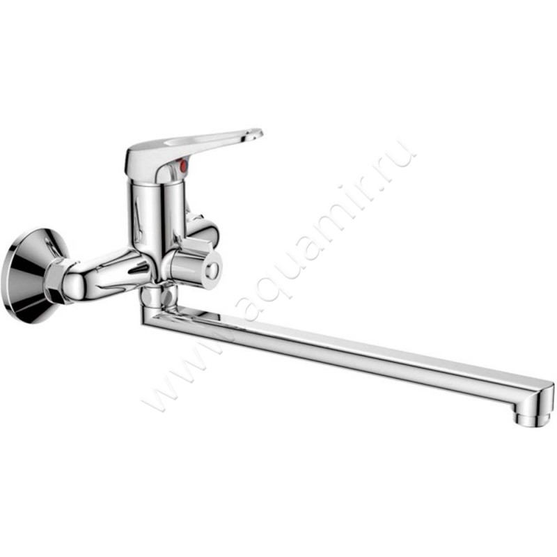 Смеситель для ванны Haiba HB13 с длинным изливом, хром HB2213