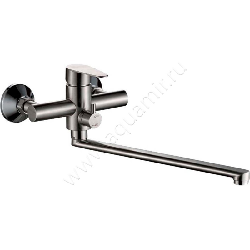 Смеситель для ванны Haiba HB802 сталь матовый HB22802