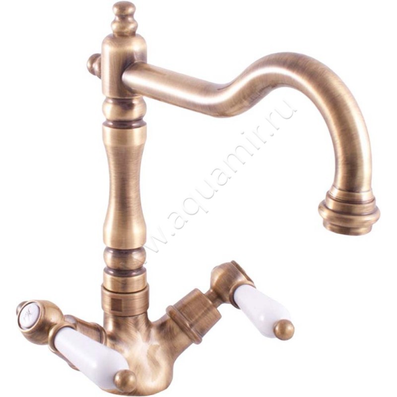 Смеситель для кухни Rav Slezak Morava бронза матовая MK52058SM