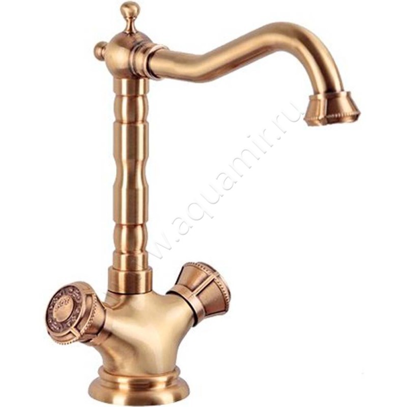 Смеситель для раковины Bronze de Luxe бронза 101051
