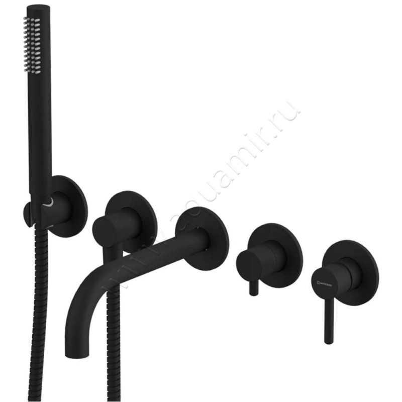 Смеситель для душа Omnires Y черный матовый Y1240BL