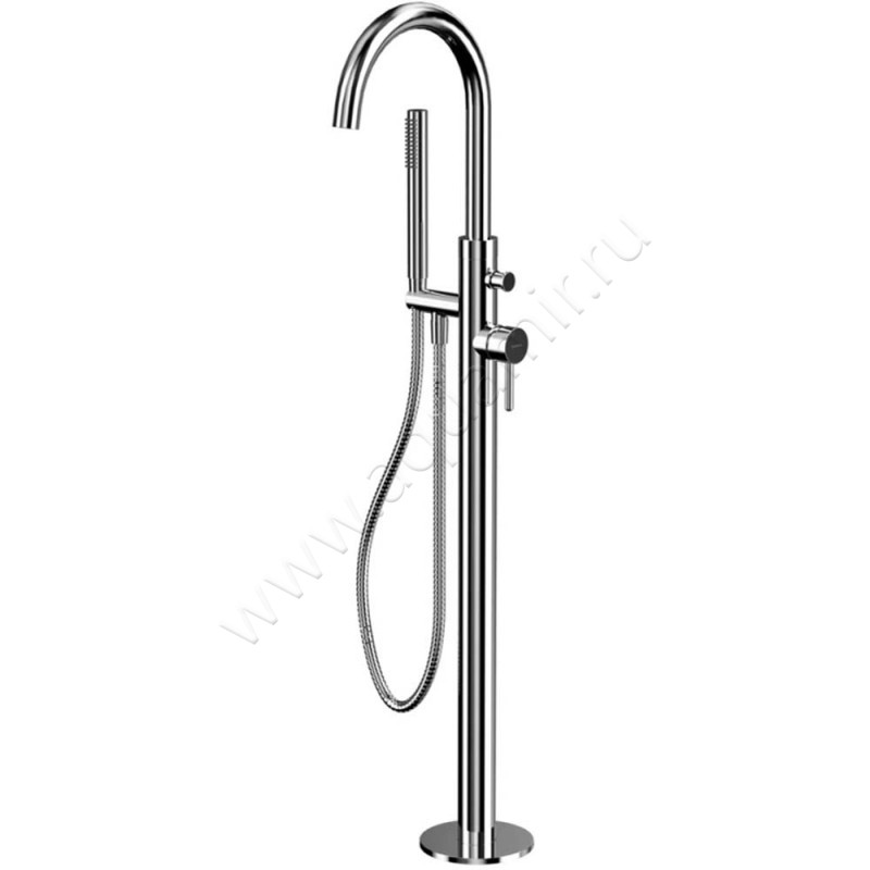 Напольный смеситель для ванны Omnires Y с душем, хром Y1233CR