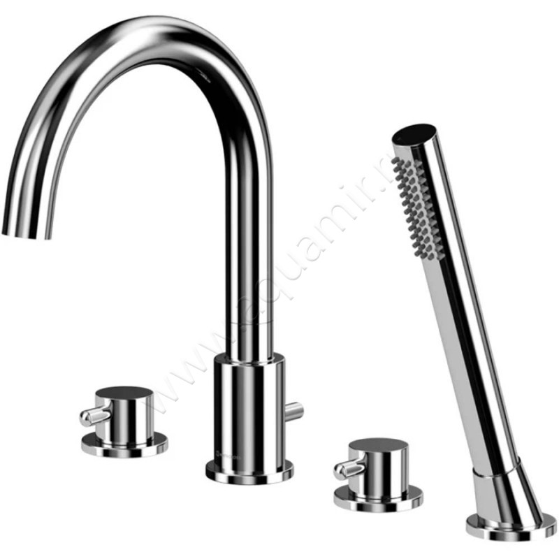 Смеситель на борт ванны Omnires Y с душем, хром Y1232CR