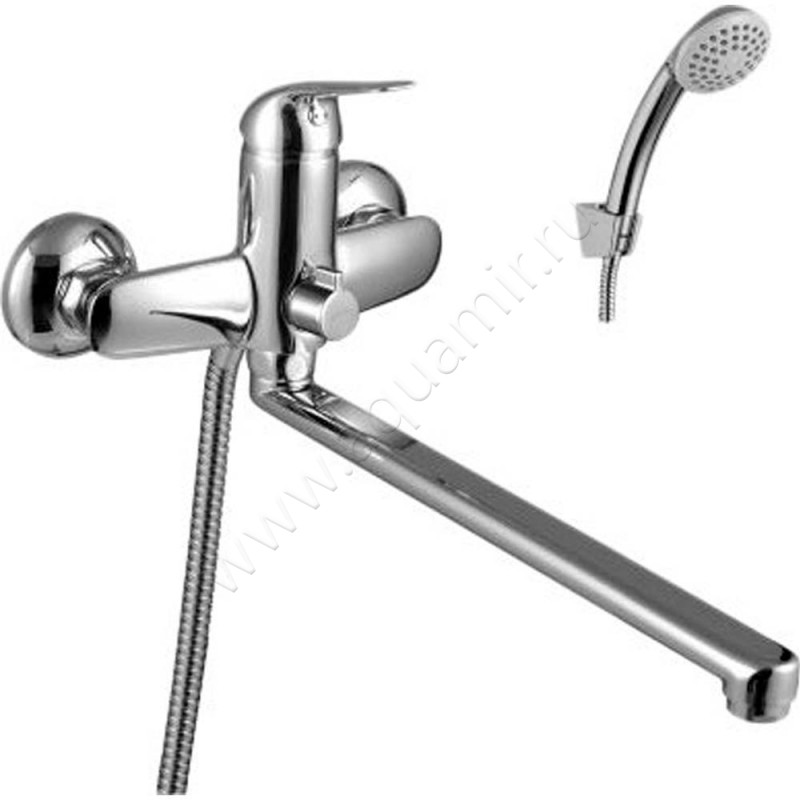 Смеситель для ванны Lemark plus Advance с длинным изливом, хром LM1251C