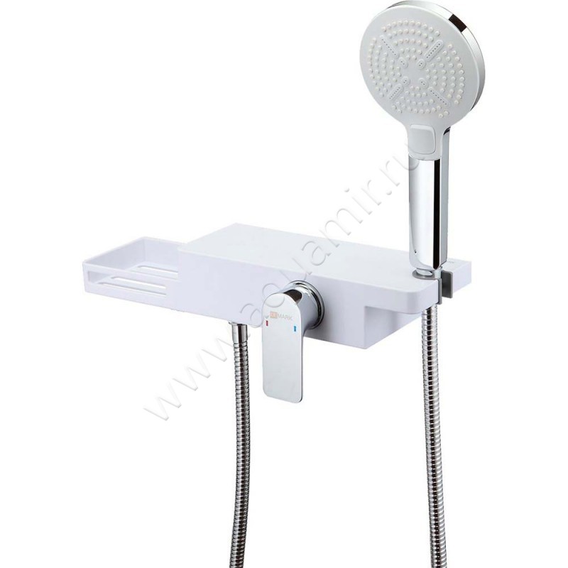 Смеситель для душа Lemark Unibox белый матовый LM6903CW