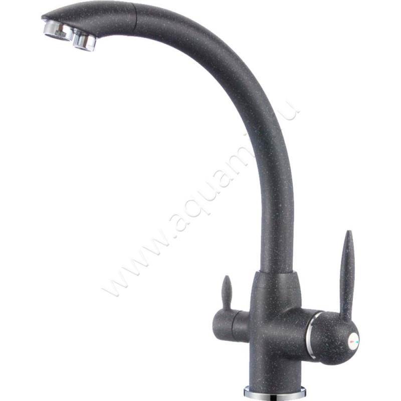 Смеситель для кухни Savol черный матовый S-L1699H