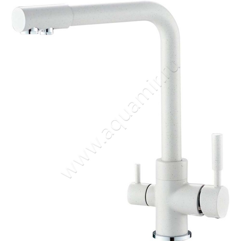 Смеситель для кухни Savol белый матовый S-L1801W