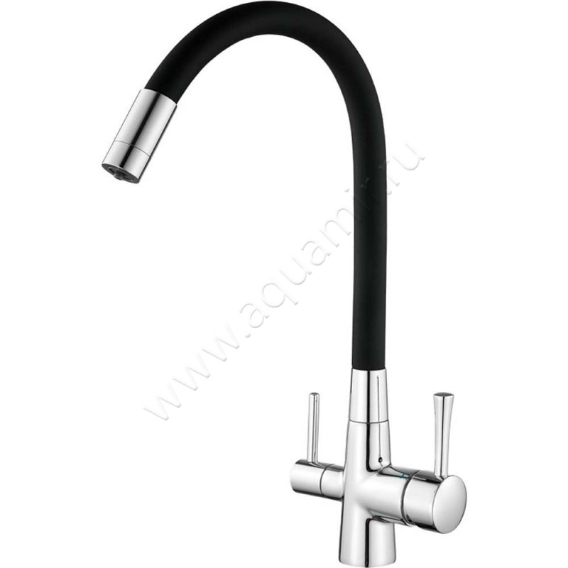 Смеситель для кухни Savol черный/хром S-L1806-01