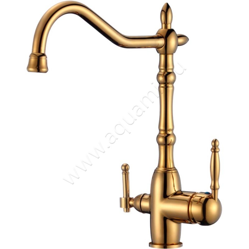 Смеситель для кухни Savol золото S-L1803B