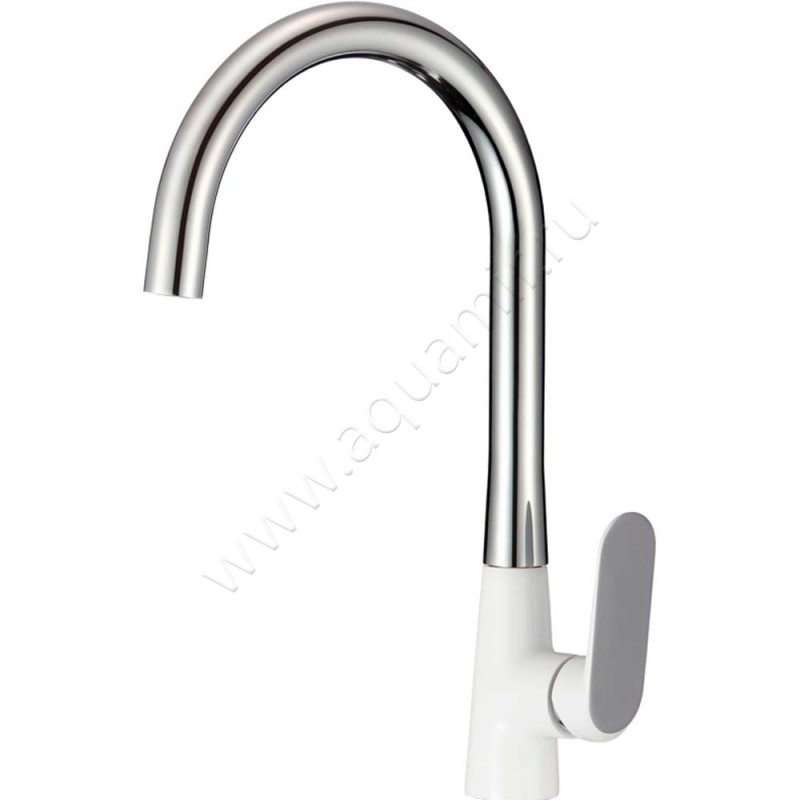 Смеситель для кухни Savol белый/хром SK-H6004