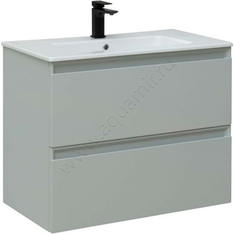 Тумба под раковину Allen Brau Eclipse 80 см, зеленый матовый/папирус 1.E1002.PWM