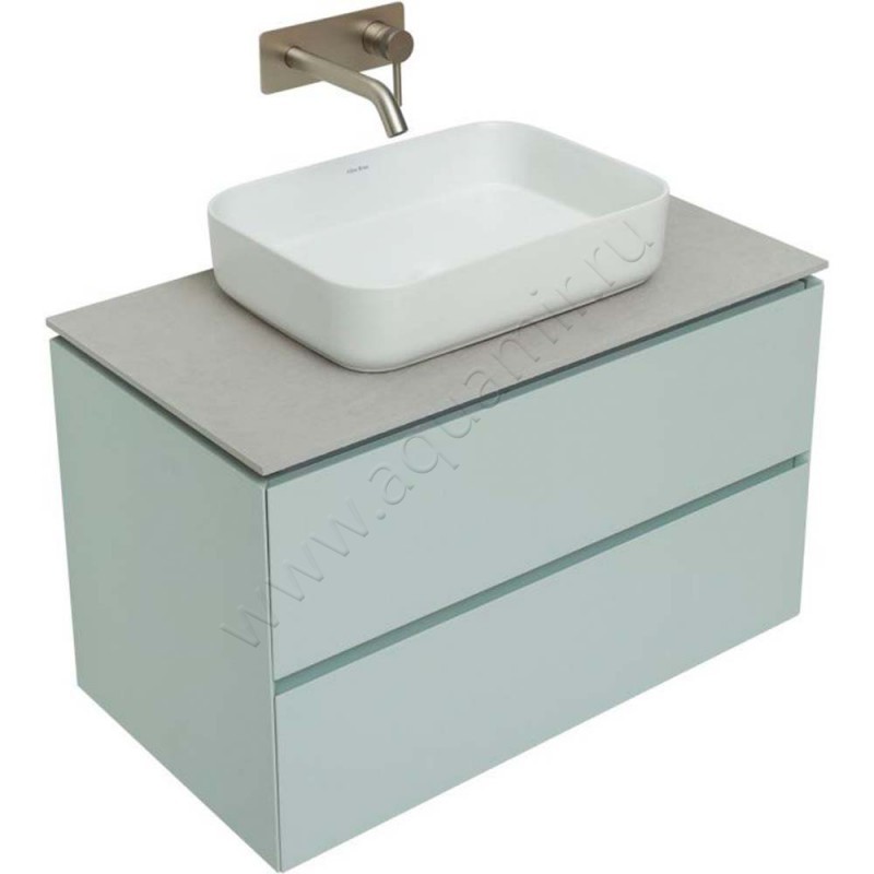 Тумба под раковину Allen Brau Infinity 84,2 см, зеленый матовый/папирус 1.21001.PWM