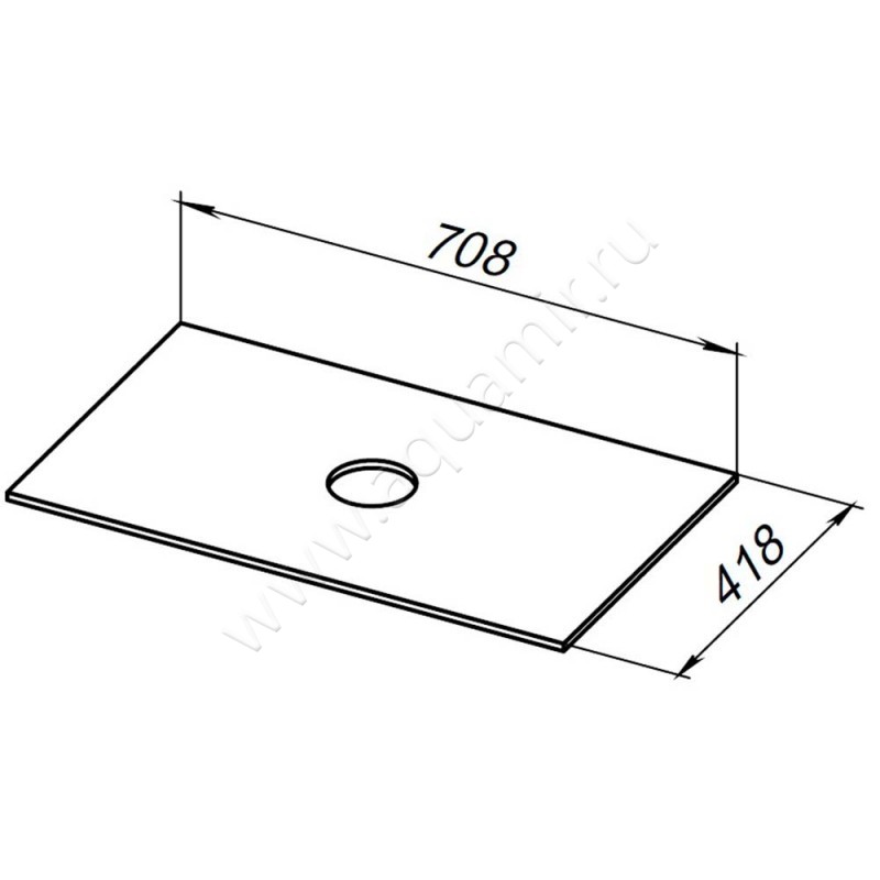 Столешница Allen Brau Liberty Structure 70 см 1.33007.GR-S
