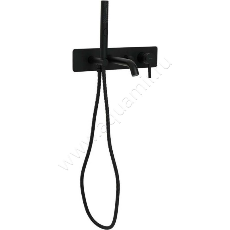 Смеситель для ванны Allen Brau Priority с душем, черный матовый 5.31006-31