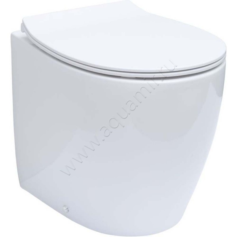 Унитаз приставной Allen Brau FANTASY 52 см, безободковый, белый 4.11007.20