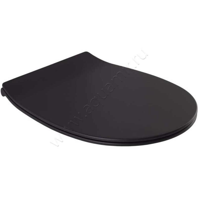 Крышка-сиденье Allen Brau Fantasy 44 x 36 см, черный матовый, микролифт 4.11005.31