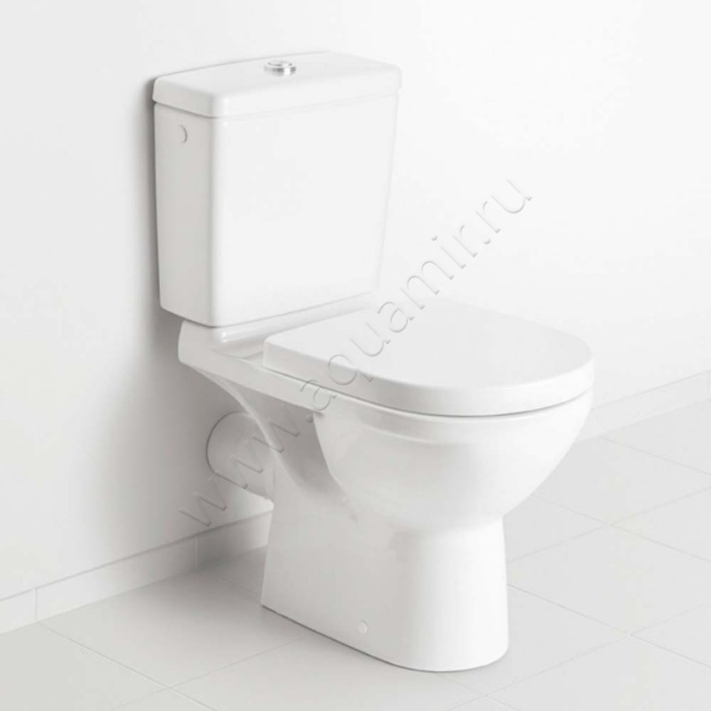 Унитаз-компакт Villeroy & Boch O.NOVO с крышкой микролифт, 67 см, белый 566110R1 + 5760G1R1 + 9M38S101