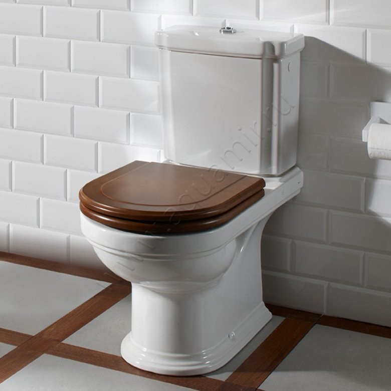 Унитаз-компакт Villeroy & Boch HOMMAGE с крышкой, 72,5 см, белый 666210R1 + 7721A1R1 + 9926K100