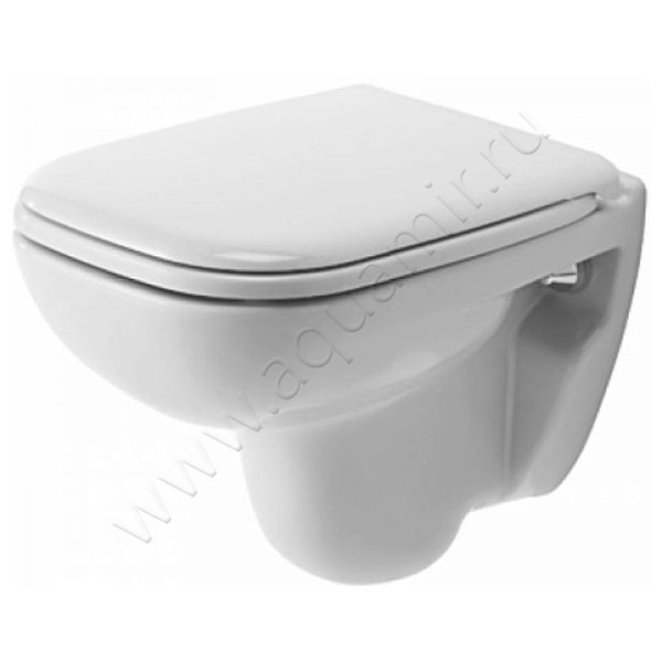 Унитаз подвесной Duravit D-CODE с крышкой, 48 см, белый 22110900002 + 0067310099
