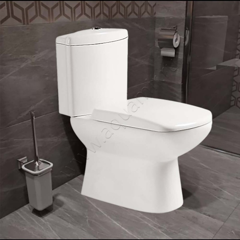 Унитаз-компакт в сборе с крышкой Azario ELANA микролифт AZ-234