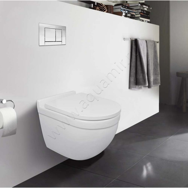 Унитаз подвесной Azario FORA с крышкой микролифт, 52 см, безободковый, белый AZ-0017-UQ1