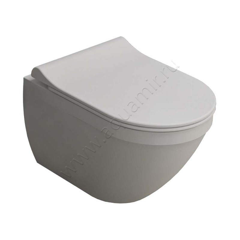 Унитаз подвесной Kale IDEA с крышкой микролифт, 52 см, безободковый, белый 00061964