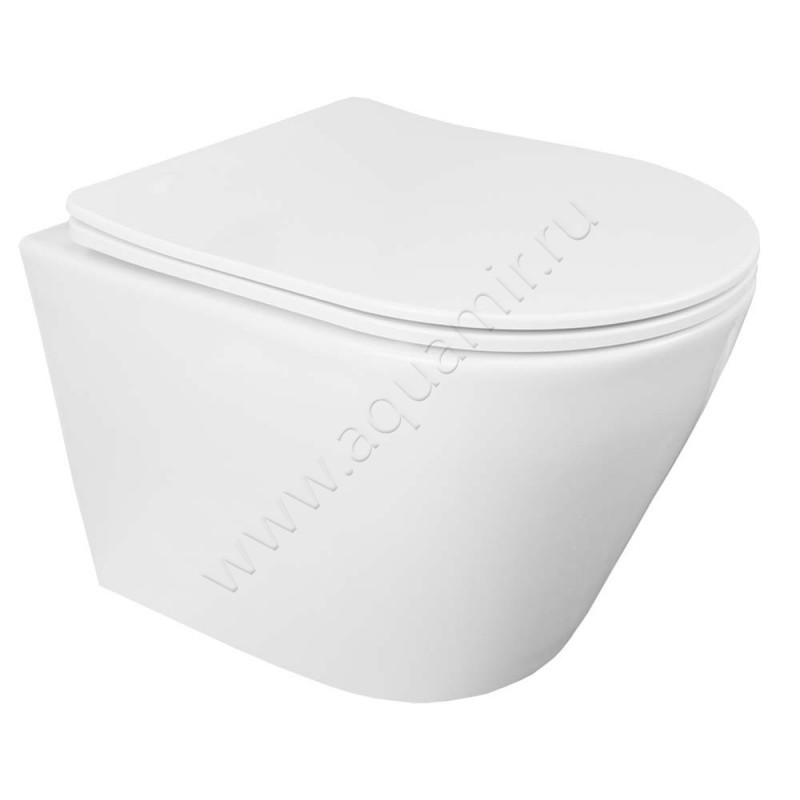 Унитаз подвесной с крышкой Loranto KROSA микролифт 00087266