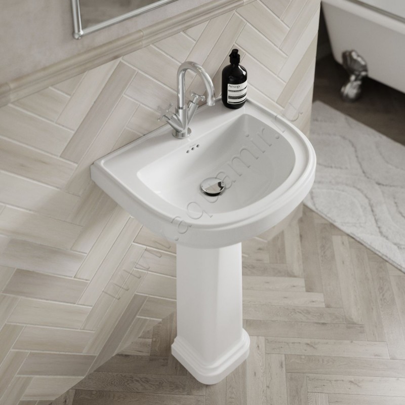 Раковина для пьедестала Burlington Riviera 65 см RIV4 NTH