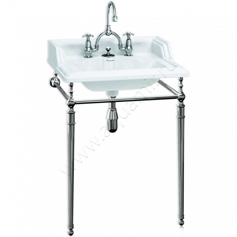 Раковина с консолью Burlington Classic 65 см B14 + T49A CHR