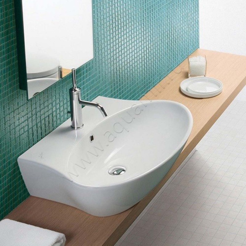 Раковина-чаша накладная с отверстием под смеситель Hatria Nido 00YXEP01