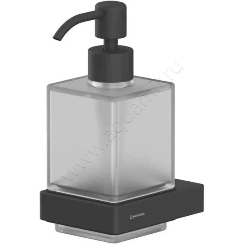 Дозатор Whitecross Cubo черный CU2440BL