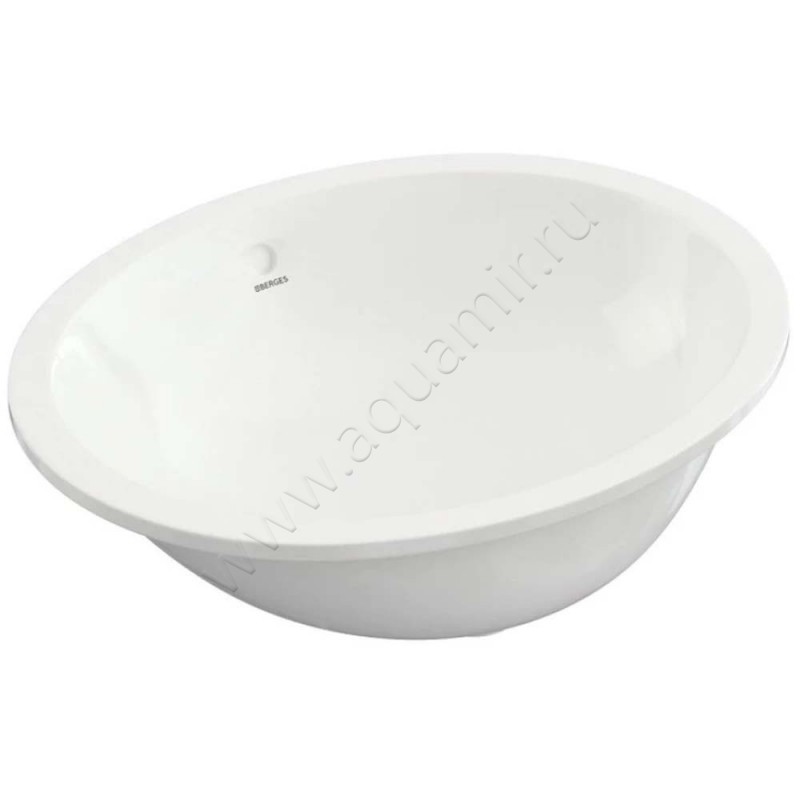 Раковина встраиваемая снизу под столешницу без отверстий Berges Wasserhaus Ego 56 см 181007