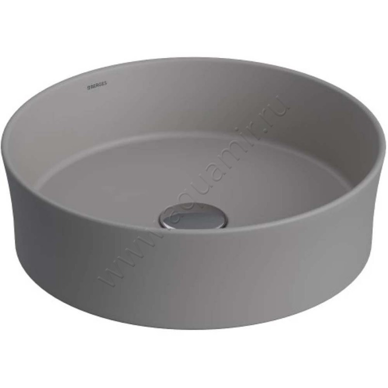 Раковина-чаша накладная Berges Wasserhaus Ego 38 см, серый 181061