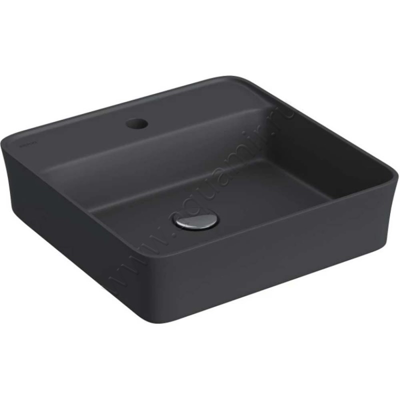 Раковина-чаша накладная с отверстием под смеситель Berges Wasserhaus Ego 45 см, антрацит 182024