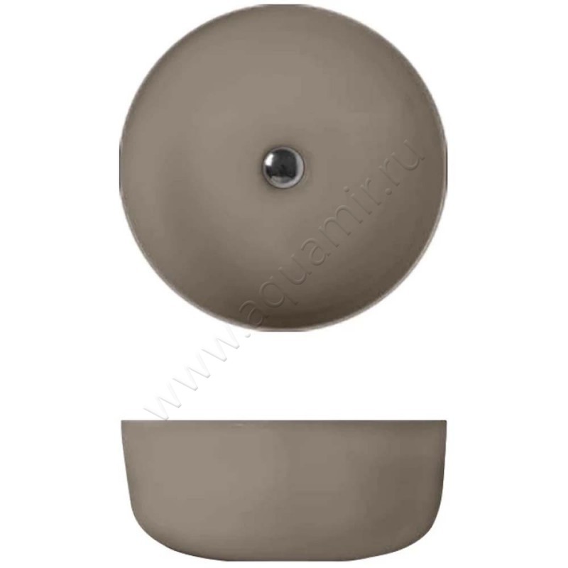 Раковина-чаша накладная Kerasan Nolita 40 см, коричневый 534481