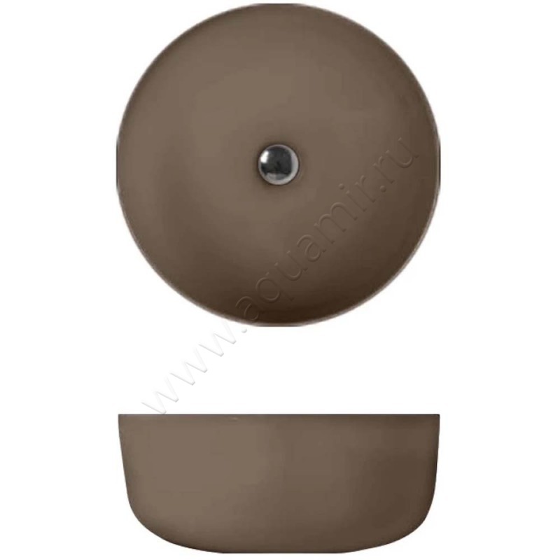 Раковина-чаша накладная Kerasan Nolita 40 см, коричневый 534488