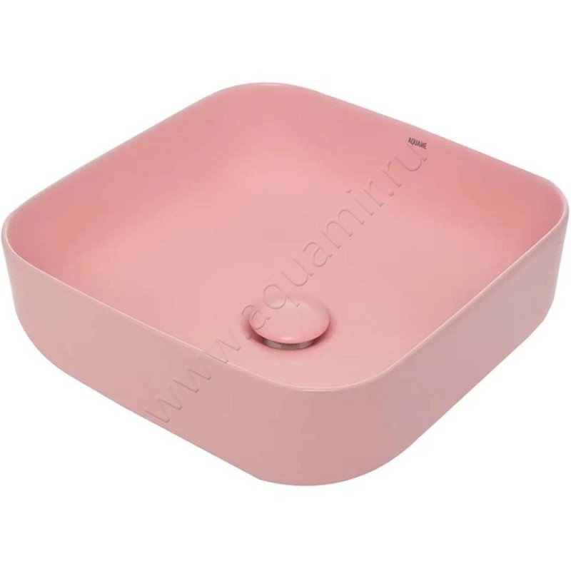 Раковина-чаша накладная AQUAme 39 см, розовый AQM5011MP