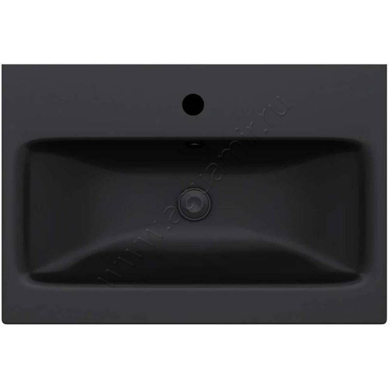 Раковина мебельная накладная AM.PM Gem 60 см, черный M90WCC0602BM