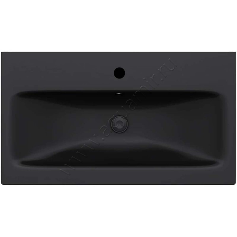 Раковина мебельная накладная AM.PM Gem 75 см, черный M90WCC0752BM
