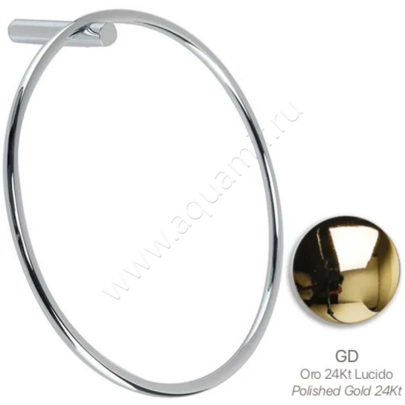 Полотенцедержатель Stilhaus Hashi 20 см., золото HS0716