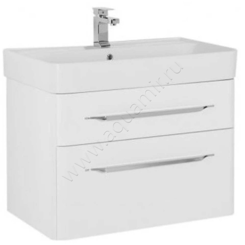 Тумба под раковину Aquanet Виченца 78,7 см, белый глянец 00196963